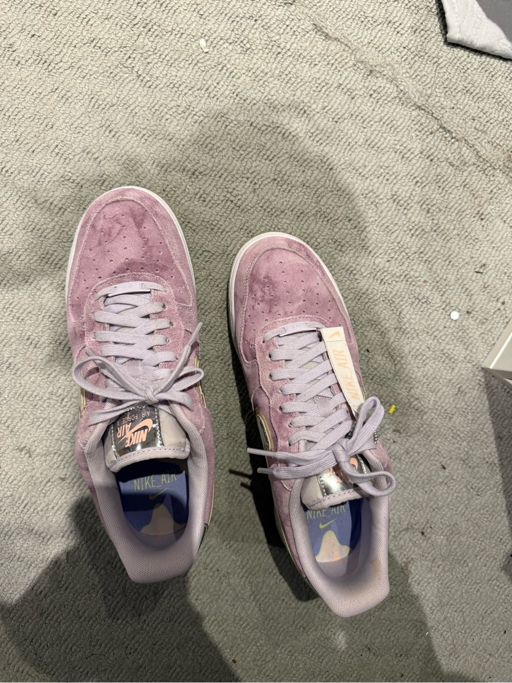 Nike Women’s Air Force 1 Low Suede Sneakers - Light Lavender